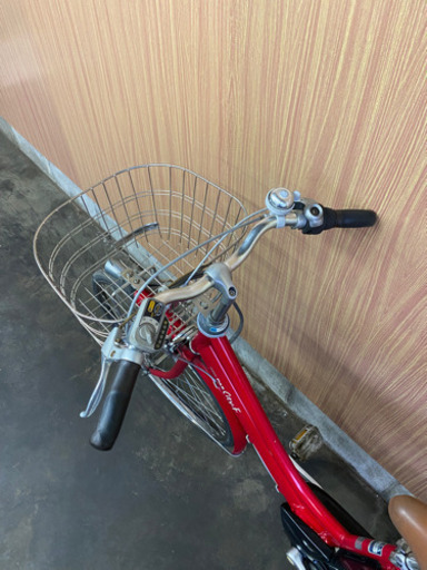 格安 電動自転車 YAMAHA パスシティ 26インチ 赤 バッテリー・充電器付き