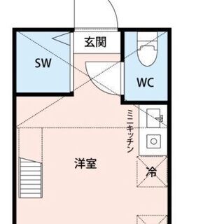 🌺初期費用5万円🎉川崎市幸区 🎉南武線 鹿島田 徒歩10分🎉ワンルーム🎉ロフト付き🌺 の画像