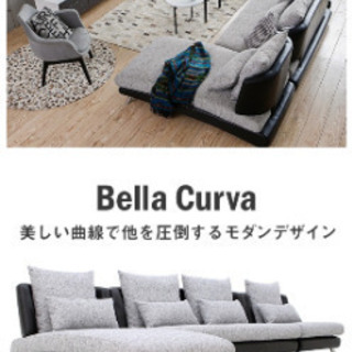 ご予約中 アルモニア BellaCurva ブランド ソファ