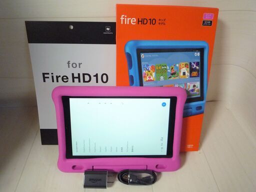☆アマゾン amazon M2V3R5 Fire HD 10 タブレット 32GB キッズモデル ピンク◆高精細・反射防止フィルム付き