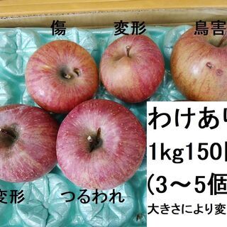 （秋品種は終了しました）美味しいリンゴお得におためし♪1kg15...