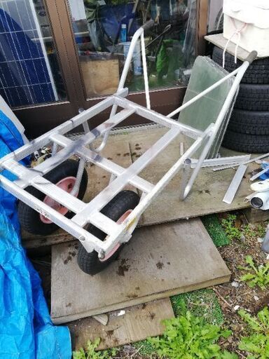 アルミ製　2輪車　キャリーカー