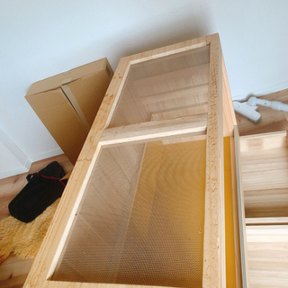 処分価格 大型 爬虫類・小動物ケージ 収納付き