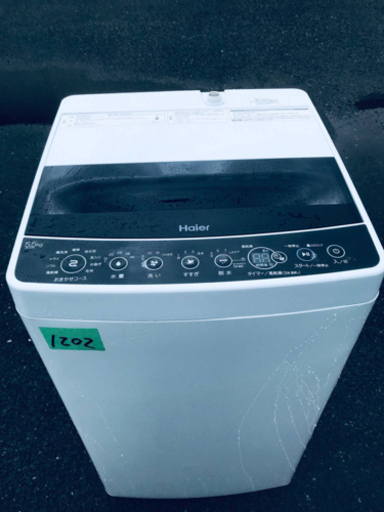 ①✨2019年製✨1202番 Haier✨全自動電気洗濯機✨JW-C55D‼️