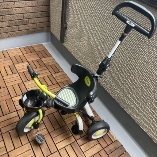 compo 折りたたみ三輪車 折りたたみおさんぽコンポ グレー ハンドル