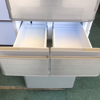 【リサイクルサービス八光　田上店　安心の3か月保証　配達設置ok】シャープ SHARP SJ-W412E-S [プラズマクラスター冷蔵庫 （412L・どっちもドア） 5ドア シルバー系] リサイクルサービス八光 田上店 安心の3か月保証 配達設置ok】シャープ