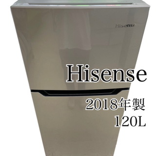 ＧＭ678　ハイセンス　Hisense　120Ｌ　2ドア　リサイ...