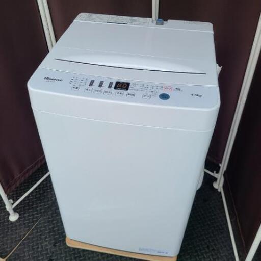 配送\u0026設置サービスあり⭕最新2021年！大人気 Hisense 4.5kg 全自動洗濯機
