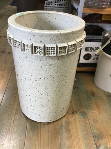 ●販売終了●傘立て　陶器　中古品