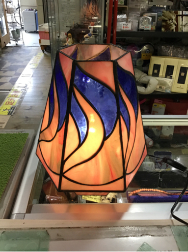 ●販売終了●ステンドグラス　スタンド　ライト　ランプ　照明　中古品