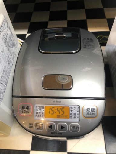 【リサイクルサービス八光　田上店　安心の3か月保証】象印 マイコン炊飯ジャー(3合炊き) ブラックZOJIRUSHI 極め炊き NL-BU05-BA