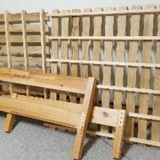 Single Bed (MUJI) 木製ベッド オーク材突板　