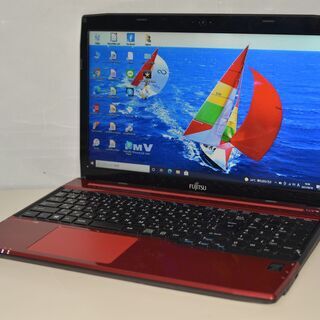 最新Windows10+office 爆速SSD256GB 富士通 LIFEBOOK AH45/M i3-4010U/メモリ4GB/15.6インチ/ブルーレイ/USB3.0/カメラ/便利なソフト多数