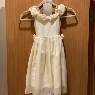 【ネット決済】白ドレス　110㌢