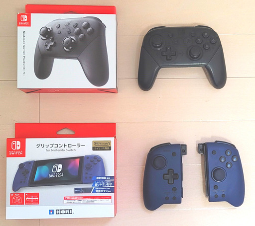 Nintendo SWITCH 本体 初期型＋HORIグリップコントローラ 中古