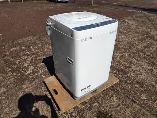 シャープ　全自動洗濯機　ES-GE7B-W　７K『良品中古、小傷あり』2018年式 　【リサイクルショップサルフ】
