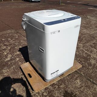 シャープ 全自動洗濯機 ES-GE7B-W 7K『良品中古、小傷あり』2018年