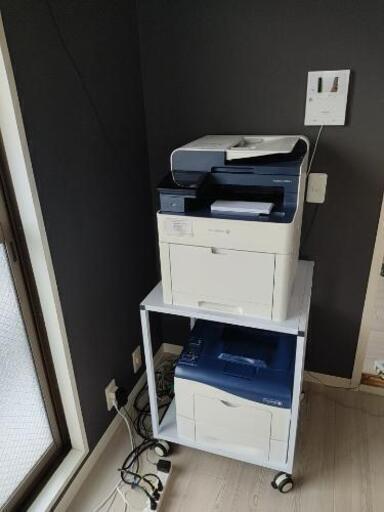 カラープリンター複合機・高速カラープリンター・プリンタラック 2段