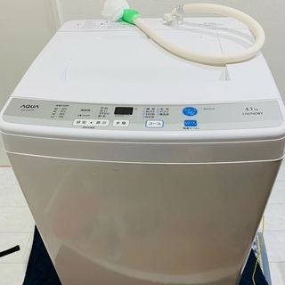 【ネット決済・配送可】全自動洗濯機　AQW-S45D-W