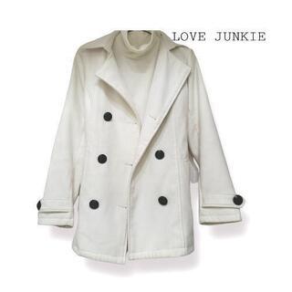 LOVE JUNKIE ホワイトコート　白　レディースMサイズ