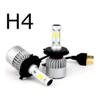 LEDヘッドライト (X2) H4 Hi/Lo切替 DC12V ...