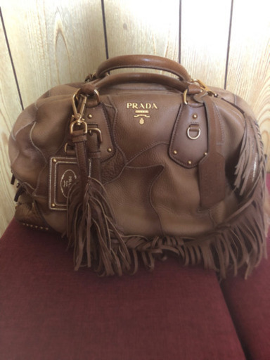 値下げ❗️PRADAボストンバッグ、ショルダー付き
