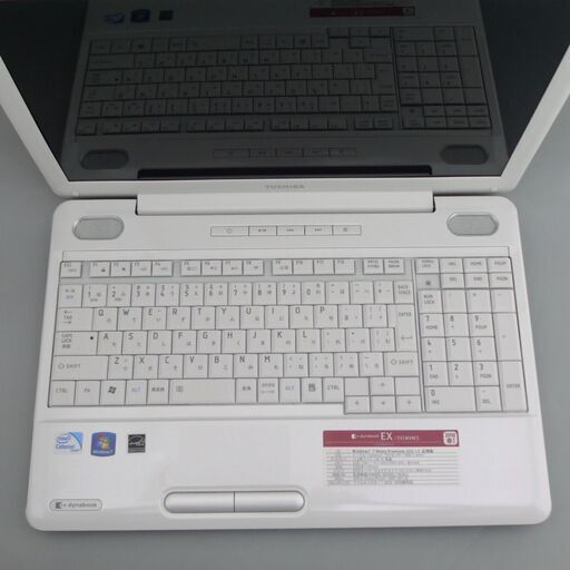即使用可 ホワイト ノートパソコン 美品 15型ワイド 東芝 dynabook EX
