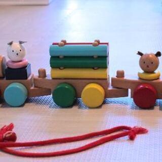 【1歳～】MIKIHOUSE  木のおもちゃ 車 電車 知育玩具