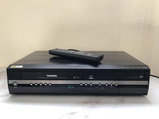 東芝 D-VR7　ビデオ一体型DVDレコーダー リモコン付き 簡単ダビング VHS+DVDレコーダー 2009年製