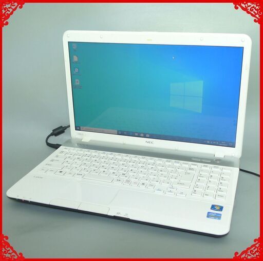 即使用可能 ホワイト ノートパソコン 中古良品 15.6型ワイド NEC PC-LS350ES1JW Core i3 4GB 750GB DVDマルチ 無線 Windows10 Office