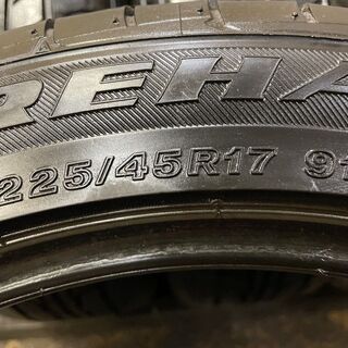 Firestone FIREHAWK WIDE OVAL 225/45R17 17インチ 夏タイヤ 4本 BMW/3シリーズ VW/ゴルフ audi/A3等　(VTJ350) クレジットカード QRコード決済可能