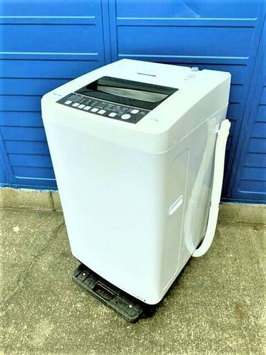 全自動洗濯機　Hisense　HW-T55C　2019年　洗濯機　ホワイト　ステンレス槽　スリム　単身