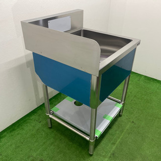 未使用保管品　タニコー/Ｔａｎｉｃｏ　業務用　ステンレス　１槽シンク流し台　店舗　飲食店　Ｗ６００ｘＤ６００ｘＨ８００ｍｍ