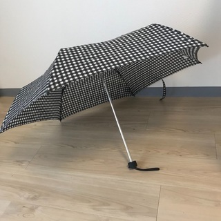 無印良品 ギンガムチェック 折りたたみ傘 雨傘