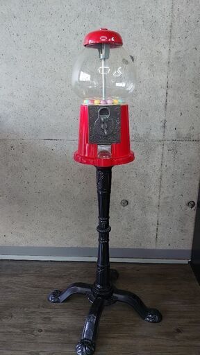 ガムボールマシン・Lサイズ/スタンド付き【美品】