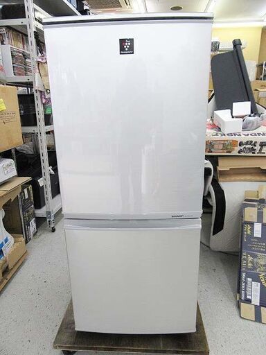 【恵庭】SHARP/シャープ 冷凍冷蔵庫 プラズマクラスター搭載 2012年製 SJ-PD14W-S 中古品 PayPay支払いOK!