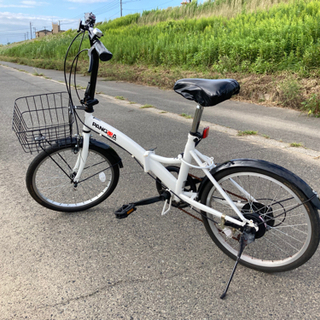 折りたたみ自転車20インチ　ノーパンクタイヤ　パンゲア　