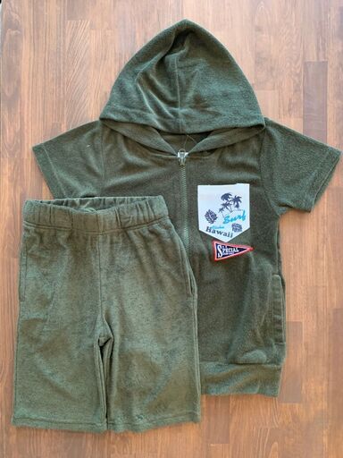 ☆【夏物売り尽くし】SHISKY/ワッペン/セットアップ/パーカー/ハーフパンツ/パイル/夏物売り尽くし☆1点からでも可能☆キッズTシャツ/子供服 ☆【夏物売り尽くし】SHISKY/ワッペン/セットアップ/パーカー/ハーフ