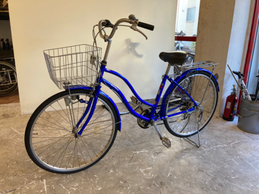 26インチ【6段変速】自転車　ブルー