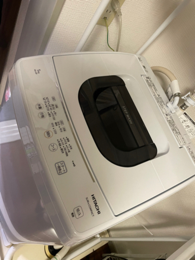 日立　HITACHI　全自動洗濯機　2021年［洗濯５．０ｋｇ］　NW-50F形