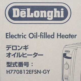 163) 【未使用・未開封】 Delonghi デロンギ H770812EFS オイルヒーター サーマルカットフィン 3～8畳 ストア 