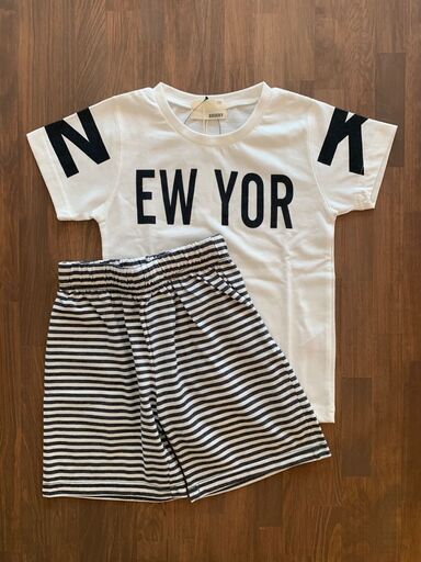 ☆【夏物売り尽くし】SHISKY/ボーダー/セットアップ/Tシャツ/ハーフパンツ/夏物売り尽くし☆1点からでも可能☆キッズTシャツ/子供服 ☆【夏物売り尽くし】SHISKY/ボーダー/セットアップ/Tシャツ/ハーフ