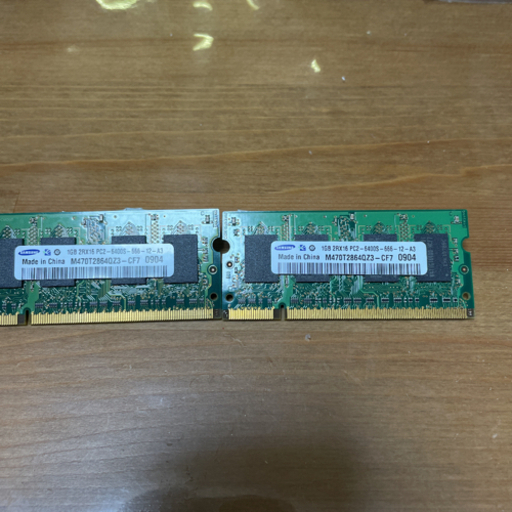 サムソンM470T2864QZ3-CF7 2枚セット (ハムスター) 苅田のメモリーカードの中古あげます・譲ります｜ジモティーで不用品の処分