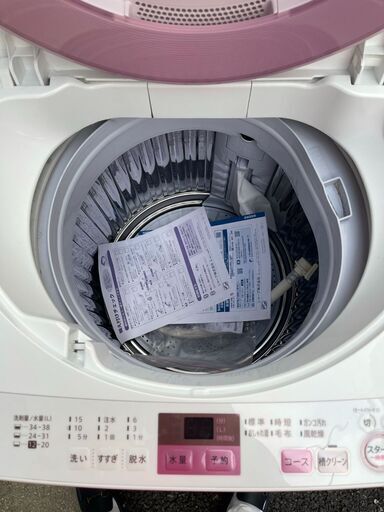 □都内近郊無料で配送、設置いたします□2017年製 洗濯機 SHARP 6キロ