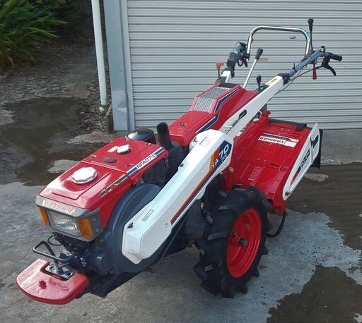 鹿児島発　ヤンマーディーゼルエンジン　耕うん機YA70　タイヤ新品交換済み　バッテリー新品交換済み