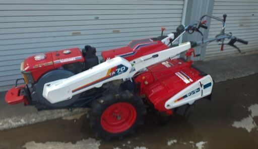 鹿児島発 ヤンマー 7.5馬力 ディーゼル耕運機YA75 タイヤ新品交換済み