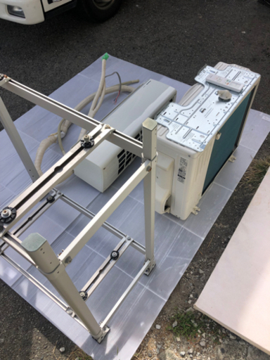 中古Panasonicエアコン2019年製 据付2段置き台