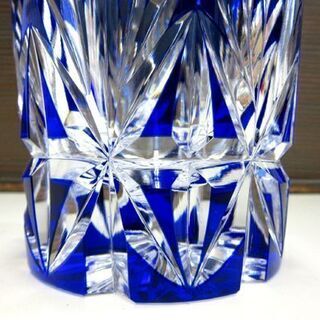 U 未使用　POLONIA　クリスタル　カット　ガラスボウル　切子　25ｃｍ U 未使用 POLONIA クリスタル カット ガラスボウル 切子 25cm