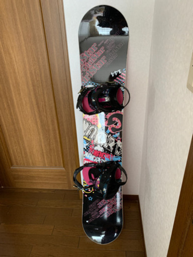 スノボード: K2板146cm、salomonビンディング、バートンケースの3点セット