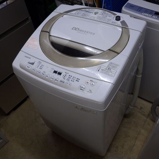 格安！店舗受け渡し可能　安心の動作保証一カ月！2014年製　東芝 TOSHIBA AW-7D2(W) [全自動洗濯機（7kg） グランホワイト]